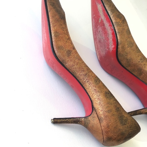🎈SOLD🎈Christian Louboutin Metallic Heels - Picture 6 of 7